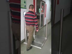 얼굴 인식 기계 통합 온도계 스윙 장벽 게이트
