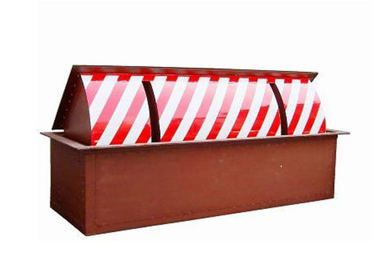 3초 상승 시간, 80톤 하중, 304 스테인리스 스틸 블레이드를 갖춘 고강도 자동 유압식 도로 차단기