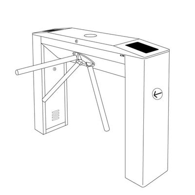 스마트 잠금장치 듀얼 레벨 평범한 3 무기 회전식 십자문 IP 54 접근 제어