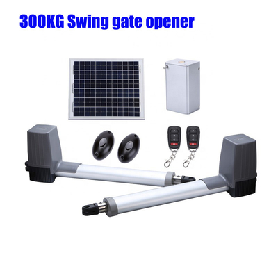 300KG 무게 스윙 게이트 오픈어 2.5 미터 길이 잎당 80W 24V DC 모터