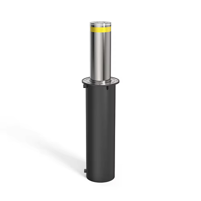 600mm 리프팅 높이 수압 상승 볼러드 다색 반사 스트라이프 OEM 로고 인쇄