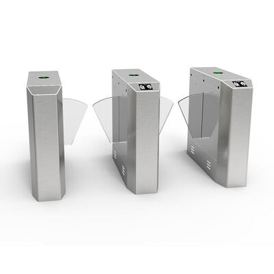 초고속 600mm 통로 너비 플랩 장벽 게이트 30 인 / 분 매출량과 304 스테인레스 스틸 구조