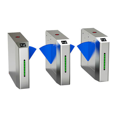 출입 통제 및 보행자 관리를 위한 RS485 SS304 IP44 플랩 게이트