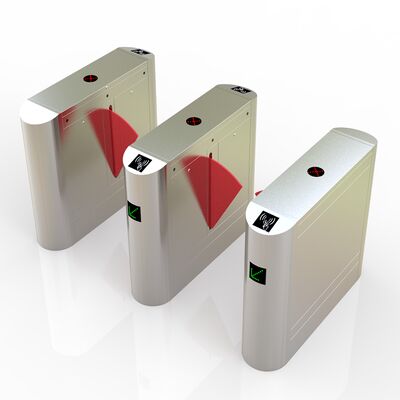 304 스테인리스 스틸 550MM 폭 40W DC 모터 보행자 플랩 배리어 게이트 (출입 통제용)