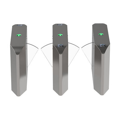 CE 인증 및 부드러운 실리카겔 플랩이 있는 이중 통로 속도 게이트, 개폐식 차단 게이트