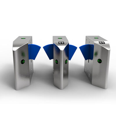 304 또는 316 스테인리스 스틸 반 Tailgating 기능과 DC24V 모터와 자동 턴스틸 플랩 장벽 게이트