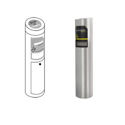 304 스테인리스 스틸 219mm 지름 드롭박스 카드 수집기 280 카드 용량 방문자 관리