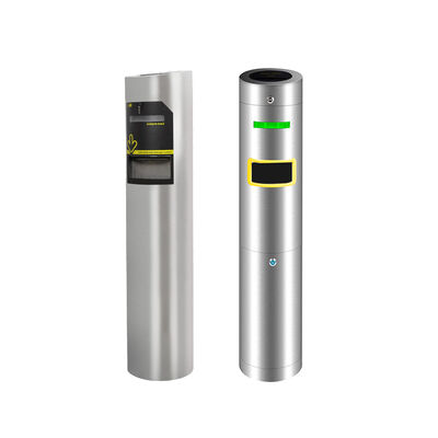 280장 수용량 및 LED 표시등이 있는 304 스테인리스 스틸 드롭박스 RFID 카드 수집기