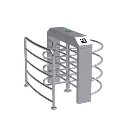 유압 완충 장치 및 분당 25~30명 통과 속도를 갖춘 316 스테인리스 스틸 하프 높이 회전식 개찰구