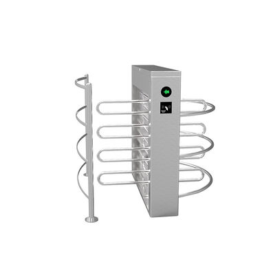 304 스테인리스 스틸 허리 높이 회전식 개찰구, 분당 25~30명 통과, CE 인증