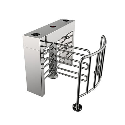 분당 25~30명 통행 제어용 유압 완충 장치가 있는 316 스테인리스 스틸 하프 높이 회전식 개찰구