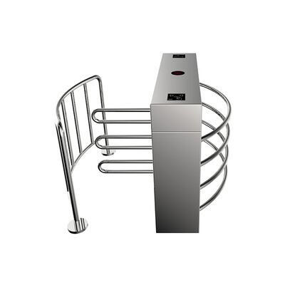 반자동 304 스테인리스 스틸 하프 높이 턴스타일, 고강도 메커니즘 및 분당 25~30명 통과