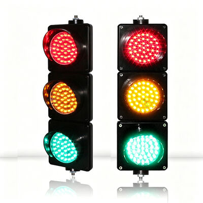 100mm 지름 자외선 저항성 폴리카보네이트 IP65 방수 LED 교통 신호 주차장 및 도로