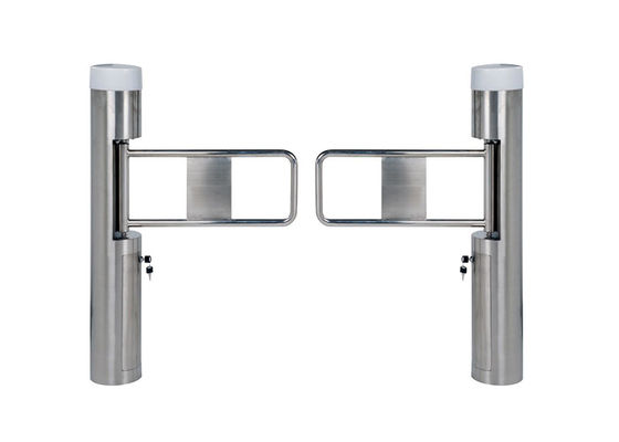 출입 통제를 위한 허리 높이 스테인리스 스틸 보행자 스윙 게이트 (브러시리스 모터 포함)