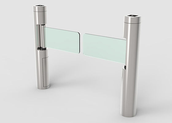 SS304 캐비닛 스윙 배리어 게이트 (DC 브러시리스 모터 및 730mm 암 포함) - 출입 통제용