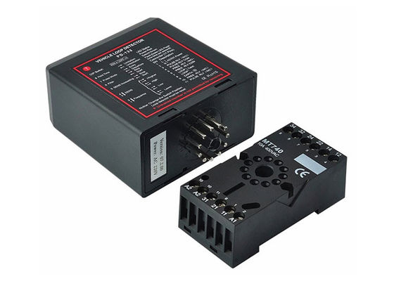 차량 루프 탐지기 20kHz에서 170kHz 주파수 범위 100ms 반응 시간 및 240V/5A 출력 릴레 자동 게이트 및 RFID 주차 액세스 제어