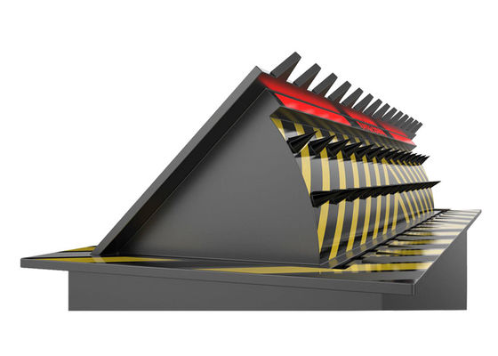 대테러 보안용 LED 램프가 장착된 16mm 두께 A3 강철 유압식 도로 차단기