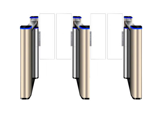 500mm 플래프 RS232 SS304 접근 제어 스윙 장벽 게이트 고 토크 브러시리스 모터