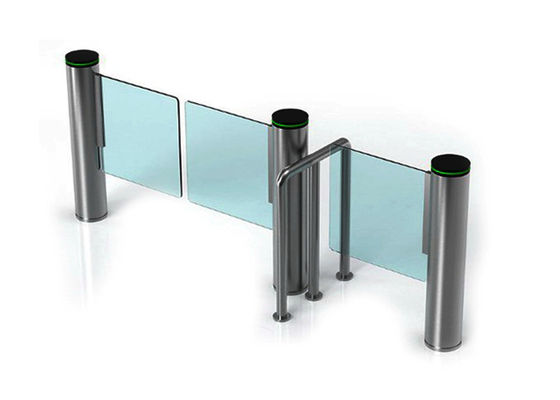 200W DC24V 브러시리스 모터 보행자 안전 게이트 0.4S 오픈 시간 스윙 장벽 게이트