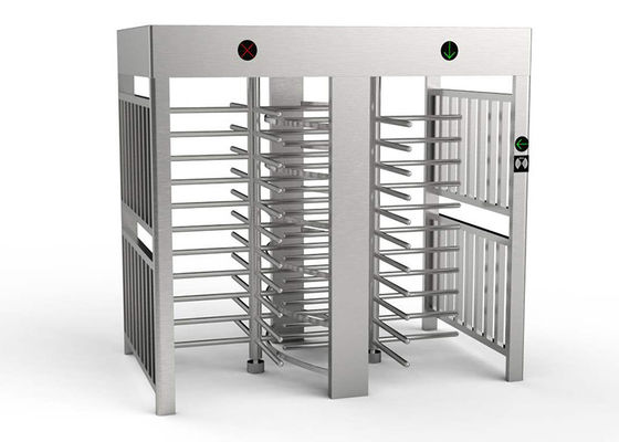 안전한 출입 통제를 위한 지문 인식 기능이 있는 SUS304 전신형 턴스타일, 0.2초 응답 시간