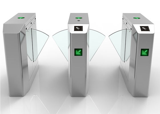 DC 24V 모터 SS304 허리 높이 플랩 장애물 게이트 결함 자체 검사 기능