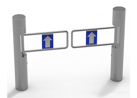 슈퍼마켓 출입 통제를 위한 아크릴 암이 있는 자동 BLDC 모터 SUS304 스윙 배리어 게이트