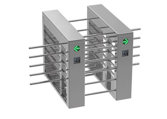 스테인리스 스틸 SUS304 하프 높이 턴스타일, 30W 전원 및 0.2초 응답 시간, 안전한 보행자 출입용